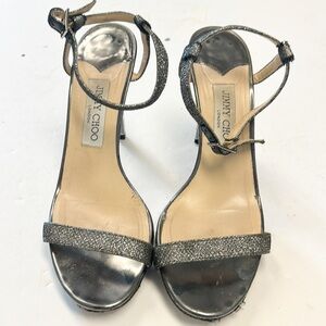 Jimmy Choo metallic heels